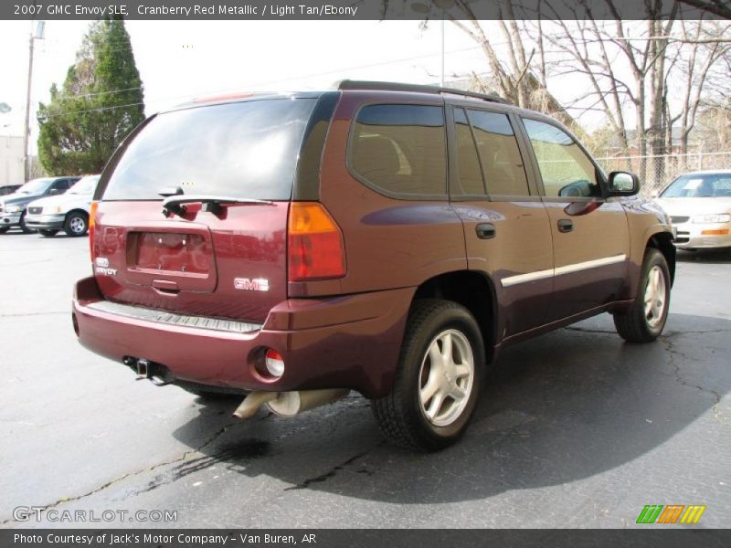 Cranberry Red Metallic / Light Tan/Ebony 2007 GMC Envoy SLE