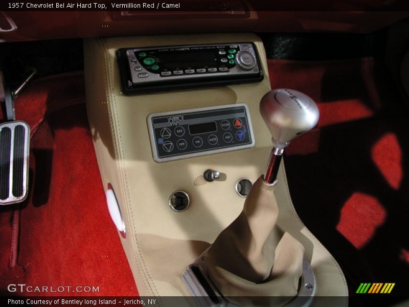 Vermillion Red / Camel 1957 Chevrolet Bel Air Hard Top
