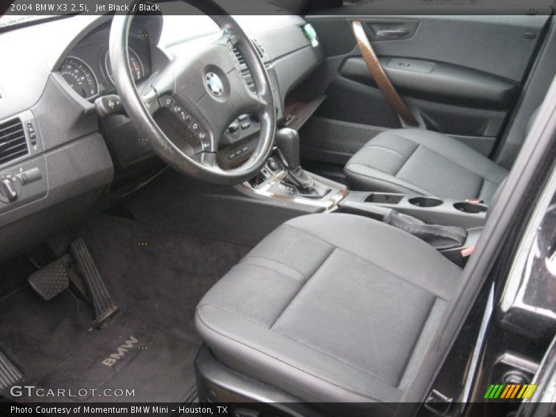 Jet Black / Black 2004 BMW X3 2.5i