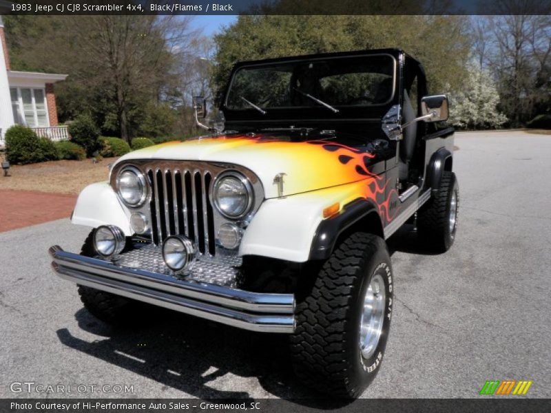 Black/Flames / Black 1983 Jeep CJ CJ8 Scrambler 4x4