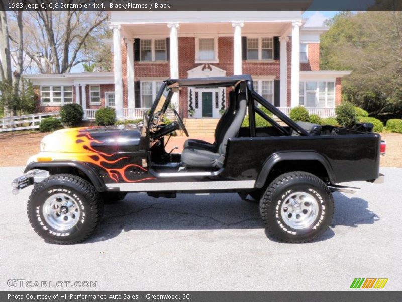 Black/Flames / Black 1983 Jeep CJ CJ8 Scrambler 4x4