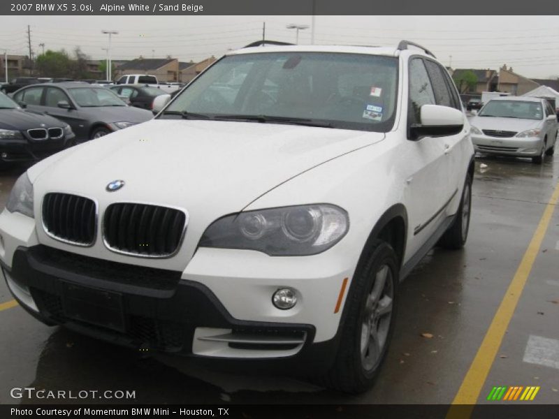 Alpine White / Sand Beige 2007 BMW X5 3.0si