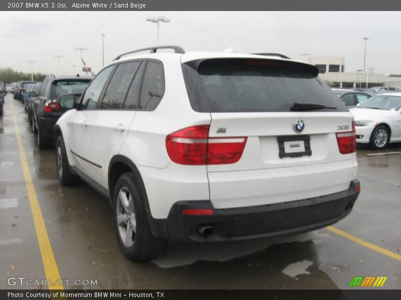 Alpine White / Sand Beige 2007 BMW X5 3.0si