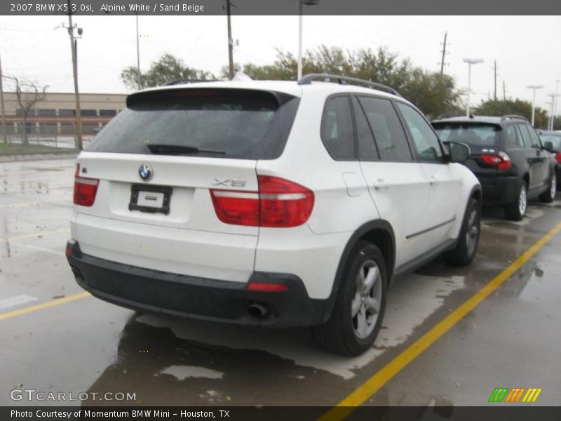Alpine White / Sand Beige 2007 BMW X5 3.0si
