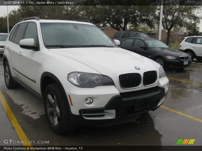 Alpine White / Sand Beige 2007 BMW X5 3.0si