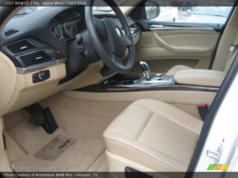 Alpine White / Sand Beige 2007 BMW X5 3.0si