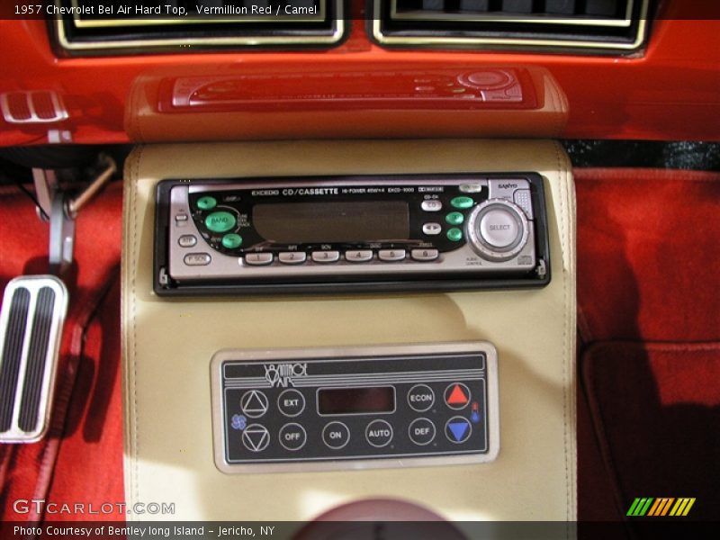 Vermillion Red / Camel 1957 Chevrolet Bel Air Hard Top