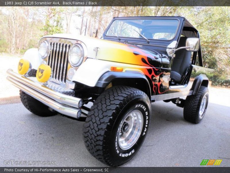 Black/Flames / Black 1983 Jeep CJ CJ8 Scrambler 4x4