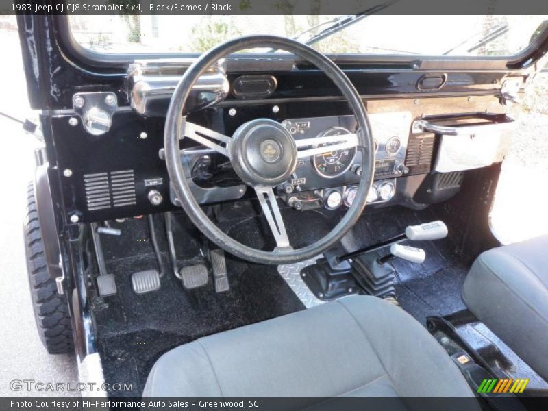 Black/Flames / Black 1983 Jeep CJ CJ8 Scrambler 4x4