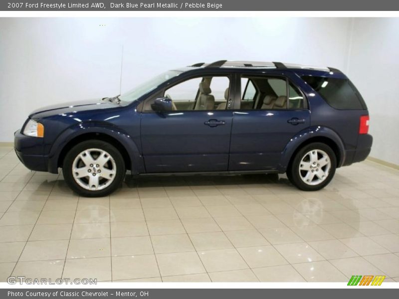 Dark Blue Pearl Metallic / Pebble Beige 2007 Ford Freestyle Limited AWD