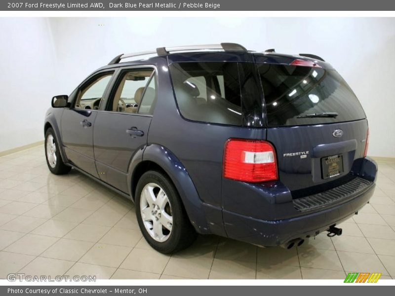 Dark Blue Pearl Metallic / Pebble Beige 2007 Ford Freestyle Limited AWD
