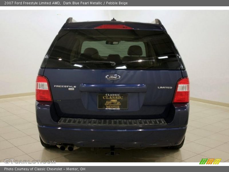 Dark Blue Pearl Metallic / Pebble Beige 2007 Ford Freestyle Limited AWD