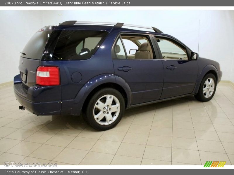 Dark Blue Pearl Metallic / Pebble Beige 2007 Ford Freestyle Limited AWD