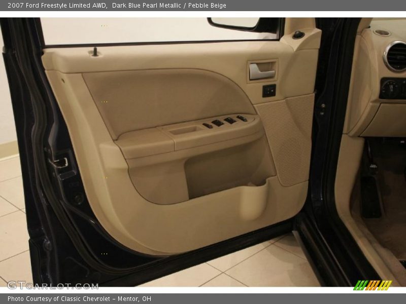Dark Blue Pearl Metallic / Pebble Beige 2007 Ford Freestyle Limited AWD