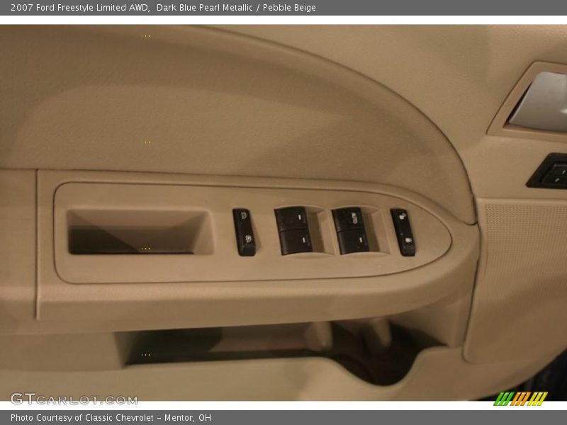 Dark Blue Pearl Metallic / Pebble Beige 2007 Ford Freestyle Limited AWD