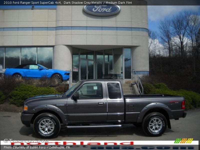 Dark Shadow Grey Metallic / Medium Dark Flint 2010 Ford Ranger Sport SuperCab 4x4