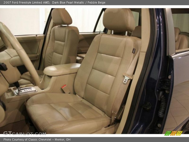 Dark Blue Pearl Metallic / Pebble Beige 2007 Ford Freestyle Limited AWD