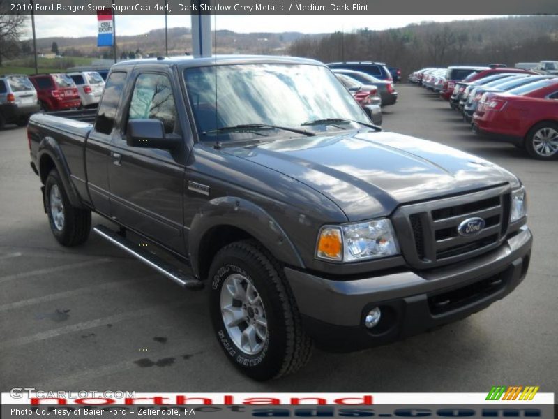 Dark Shadow Grey Metallic / Medium Dark Flint 2010 Ford Ranger Sport SuperCab 4x4