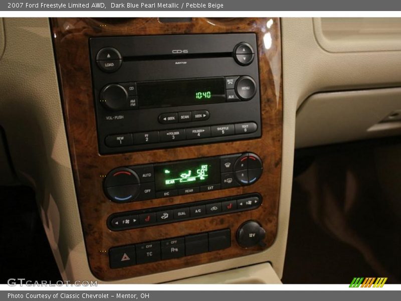 Dark Blue Pearl Metallic / Pebble Beige 2007 Ford Freestyle Limited AWD