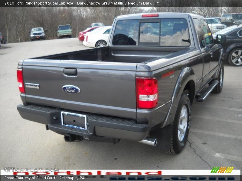 Dark Shadow Grey Metallic / Medium Dark Flint 2010 Ford Ranger Sport SuperCab 4x4