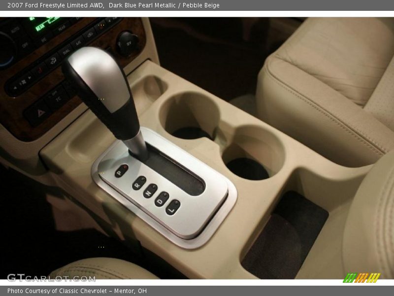 Dark Blue Pearl Metallic / Pebble Beige 2007 Ford Freestyle Limited AWD