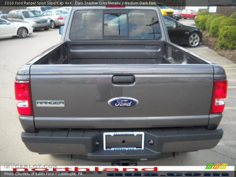 Dark Shadow Grey Metallic / Medium Dark Flint 2010 Ford Ranger Sport SuperCab 4x4