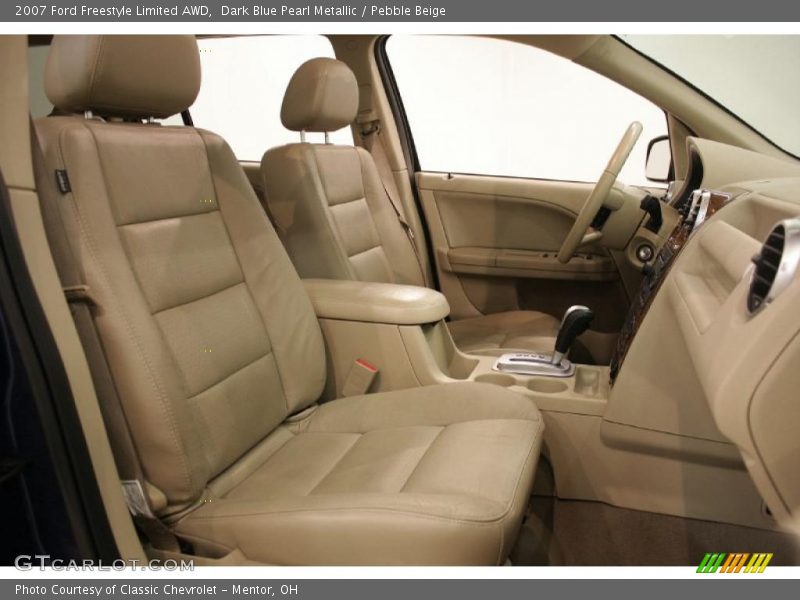Dark Blue Pearl Metallic / Pebble Beige 2007 Ford Freestyle Limited AWD