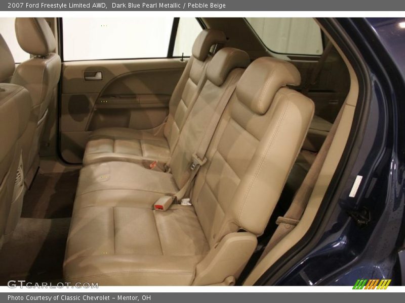 Dark Blue Pearl Metallic / Pebble Beige 2007 Ford Freestyle Limited AWD