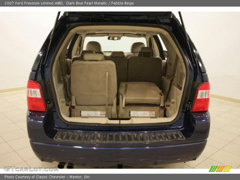 Dark Blue Pearl Metallic / Pebble Beige 2007 Ford Freestyle Limited AWD