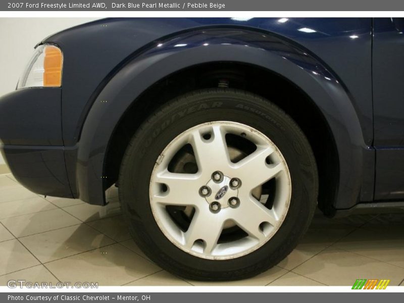 Dark Blue Pearl Metallic / Pebble Beige 2007 Ford Freestyle Limited AWD