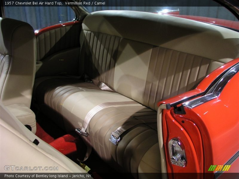 Vermillion Red / Camel 1957 Chevrolet Bel Air Hard Top