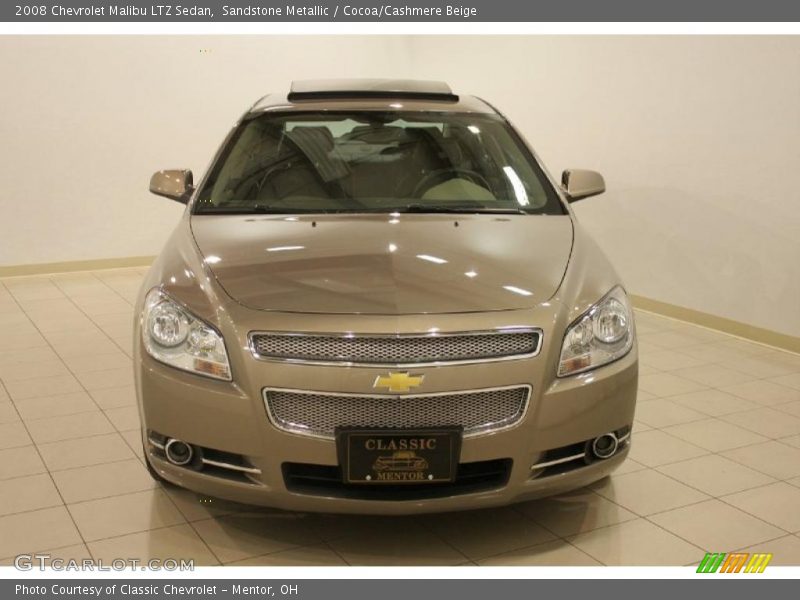 Sandstone Metallic / Cocoa/Cashmere Beige 2008 Chevrolet Malibu LTZ Sedan