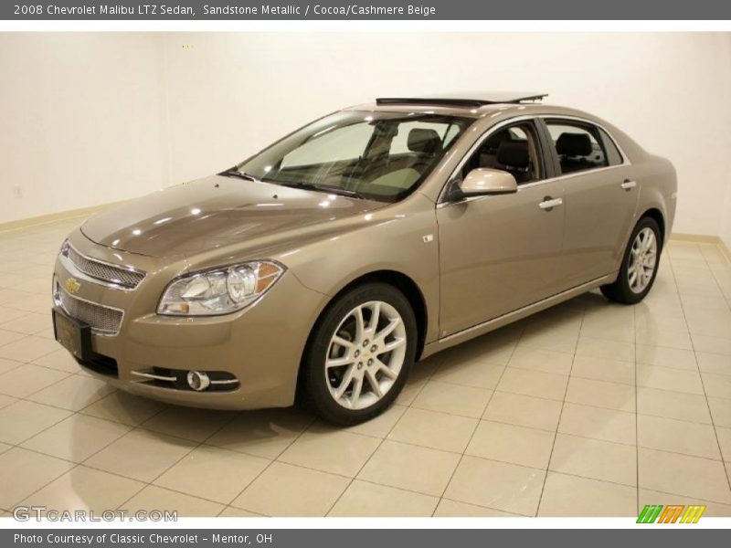 Sandstone Metallic / Cocoa/Cashmere Beige 2008 Chevrolet Malibu LTZ Sedan