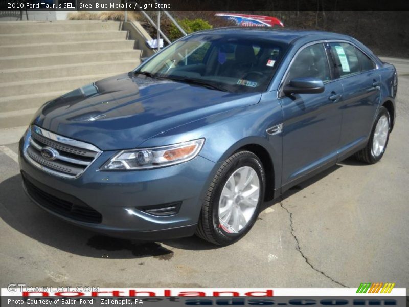 Steel Blue Metallic / Light Stone 2010 Ford Taurus SEL