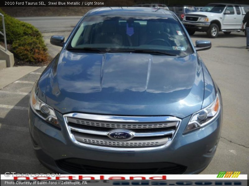 Steel Blue Metallic / Light Stone 2010 Ford Taurus SEL