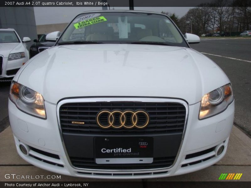 Ibis White / Beige 2007 Audi A4 2.0T quattro Cabriolet