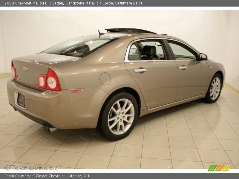 Sandstone Metallic / Cocoa/Cashmere Beige 2008 Chevrolet Malibu LTZ Sedan