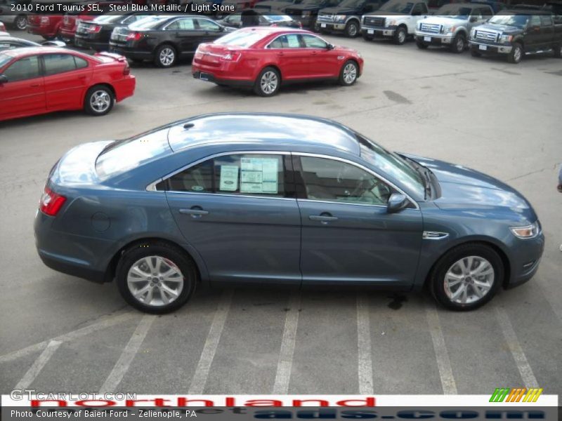 Steel Blue Metallic / Light Stone 2010 Ford Taurus SEL