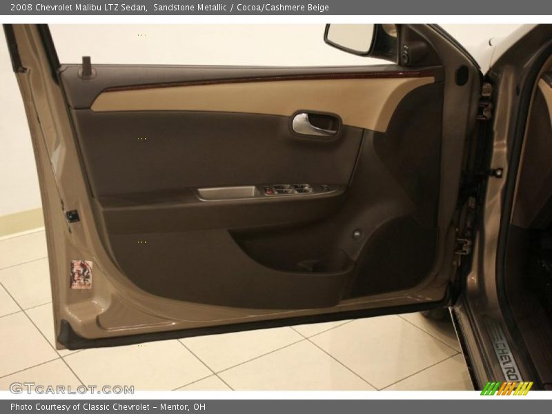 Sandstone Metallic / Cocoa/Cashmere Beige 2008 Chevrolet Malibu LTZ Sedan