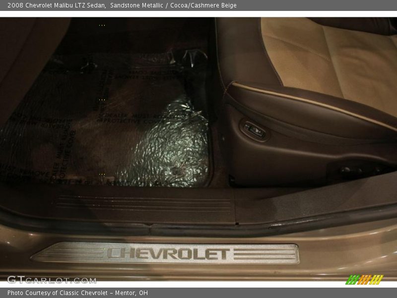 Sandstone Metallic / Cocoa/Cashmere Beige 2008 Chevrolet Malibu LTZ Sedan