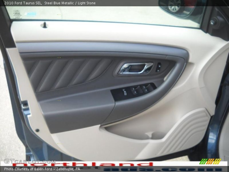 Steel Blue Metallic / Light Stone 2010 Ford Taurus SEL