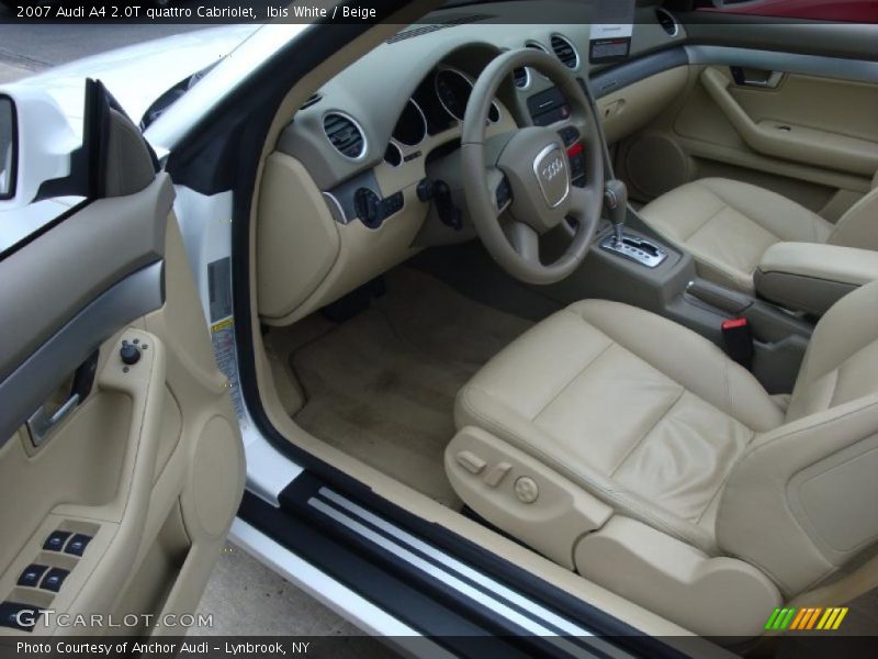 Ibis White / Beige 2007 Audi A4 2.0T quattro Cabriolet