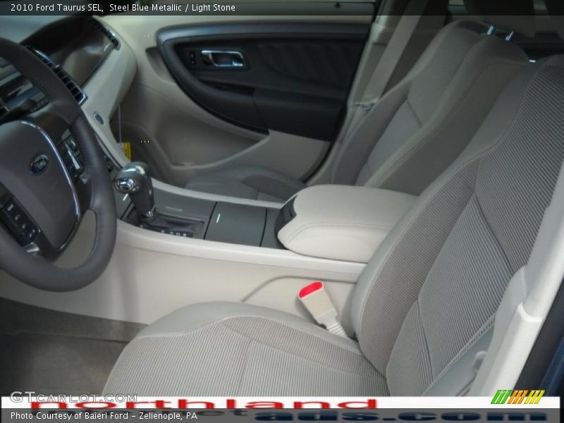 Steel Blue Metallic / Light Stone 2010 Ford Taurus SEL