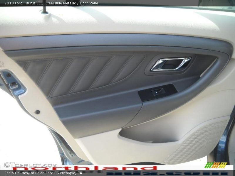 Steel Blue Metallic / Light Stone 2010 Ford Taurus SEL
