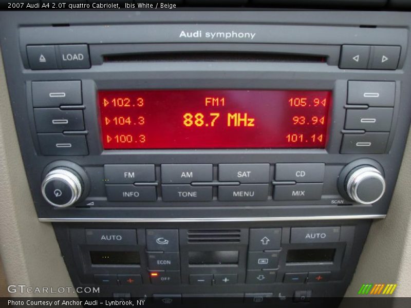 Ibis White / Beige 2007 Audi A4 2.0T quattro Cabriolet