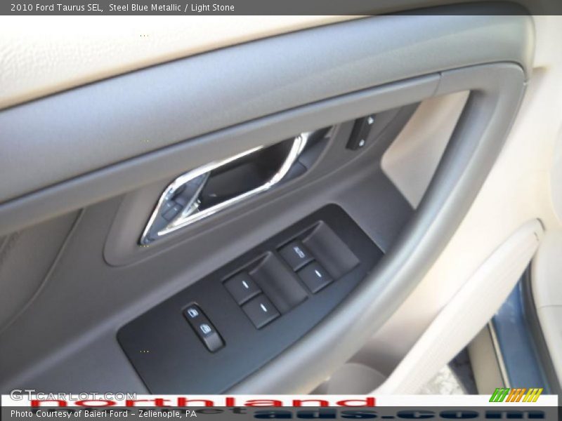 Steel Blue Metallic / Light Stone 2010 Ford Taurus SEL