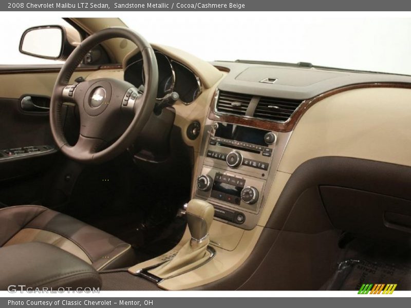 Sandstone Metallic / Cocoa/Cashmere Beige 2008 Chevrolet Malibu LTZ Sedan