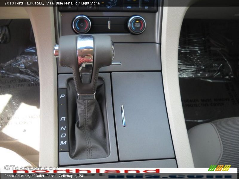 Steel Blue Metallic / Light Stone 2010 Ford Taurus SEL