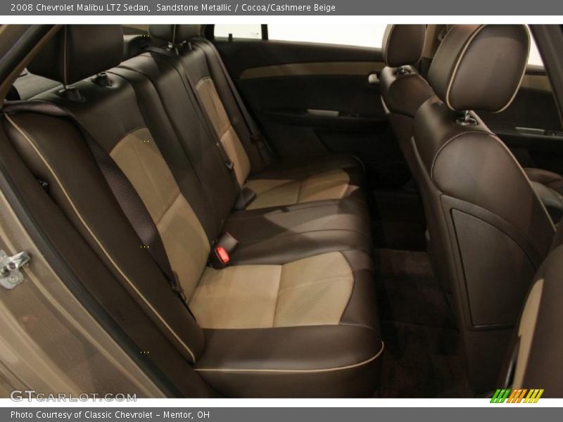 Sandstone Metallic / Cocoa/Cashmere Beige 2008 Chevrolet Malibu LTZ Sedan