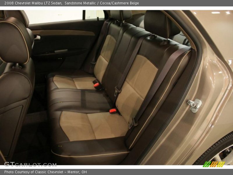 Sandstone Metallic / Cocoa/Cashmere Beige 2008 Chevrolet Malibu LTZ Sedan